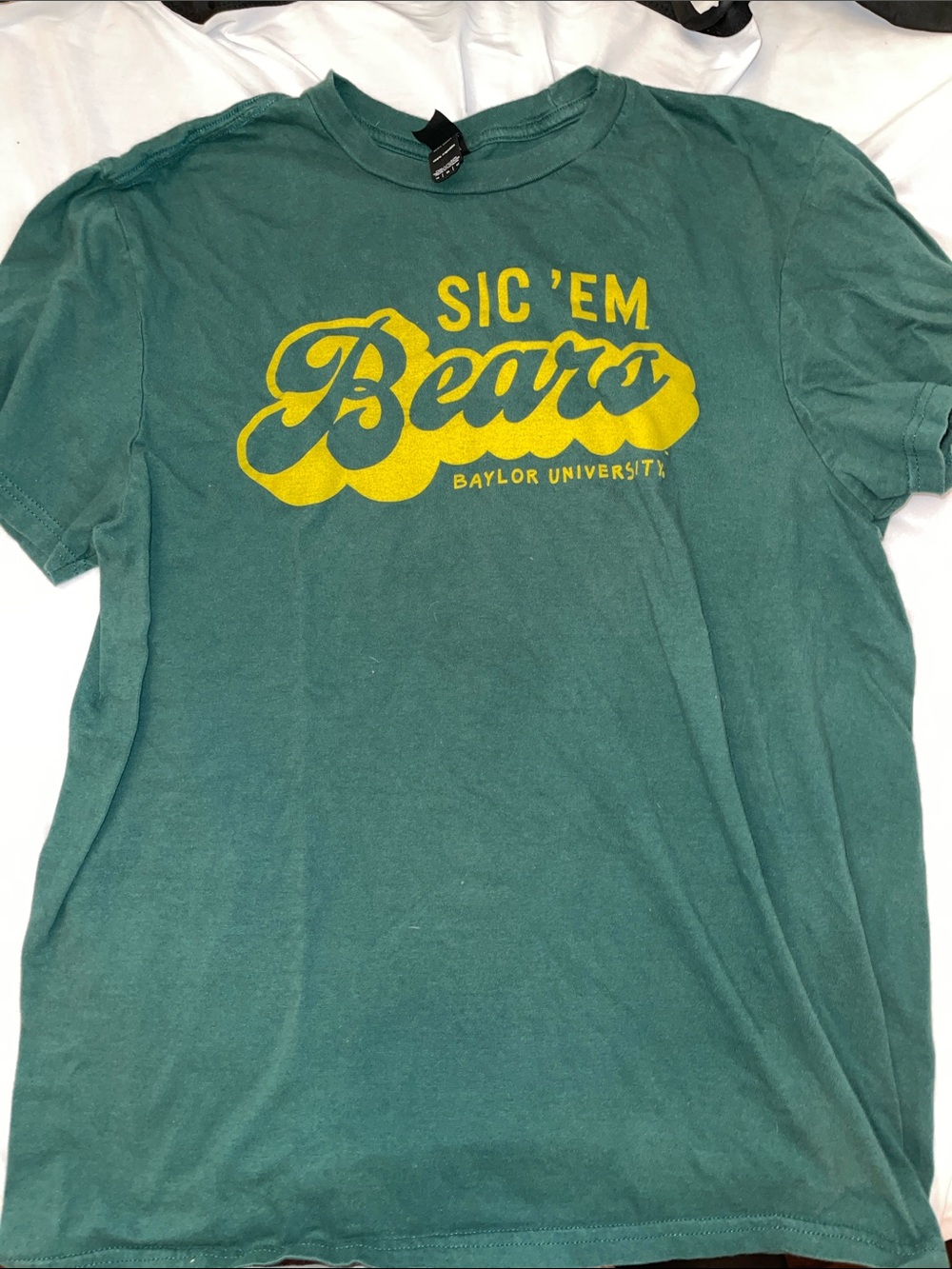 Baylor University Sic 'Em Bears Green Graphic Tee